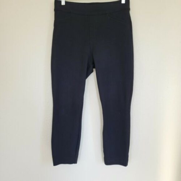 Spanx The Perfect Black Pant Back Seam Skinny Pants Medium petite compression - Picture 2 of 12